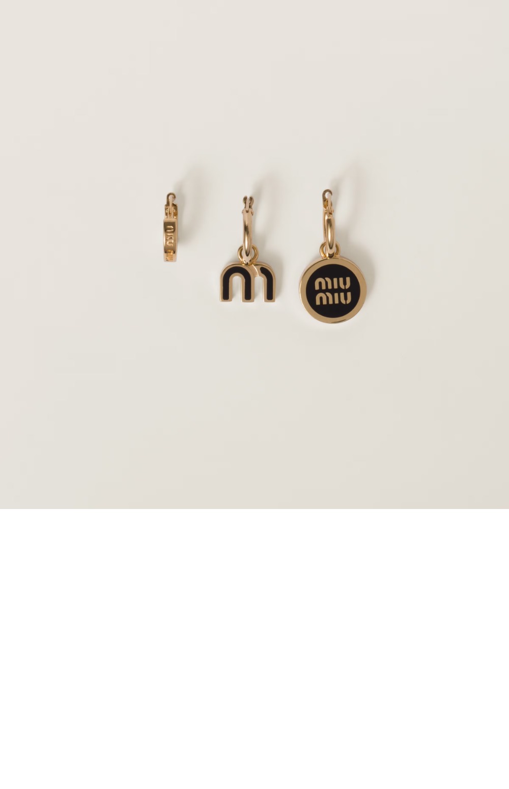 에나멜  메탈 이어링 세트  5IO102 > 미우미우