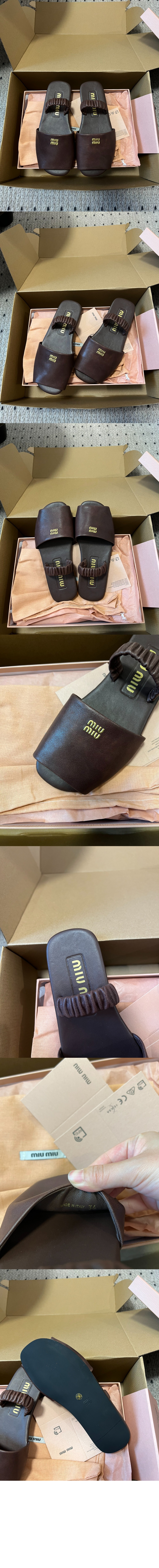 Ruches 나파 레더 샌들 5X372E > Sandal Slippers - 샌들 슬리퍼