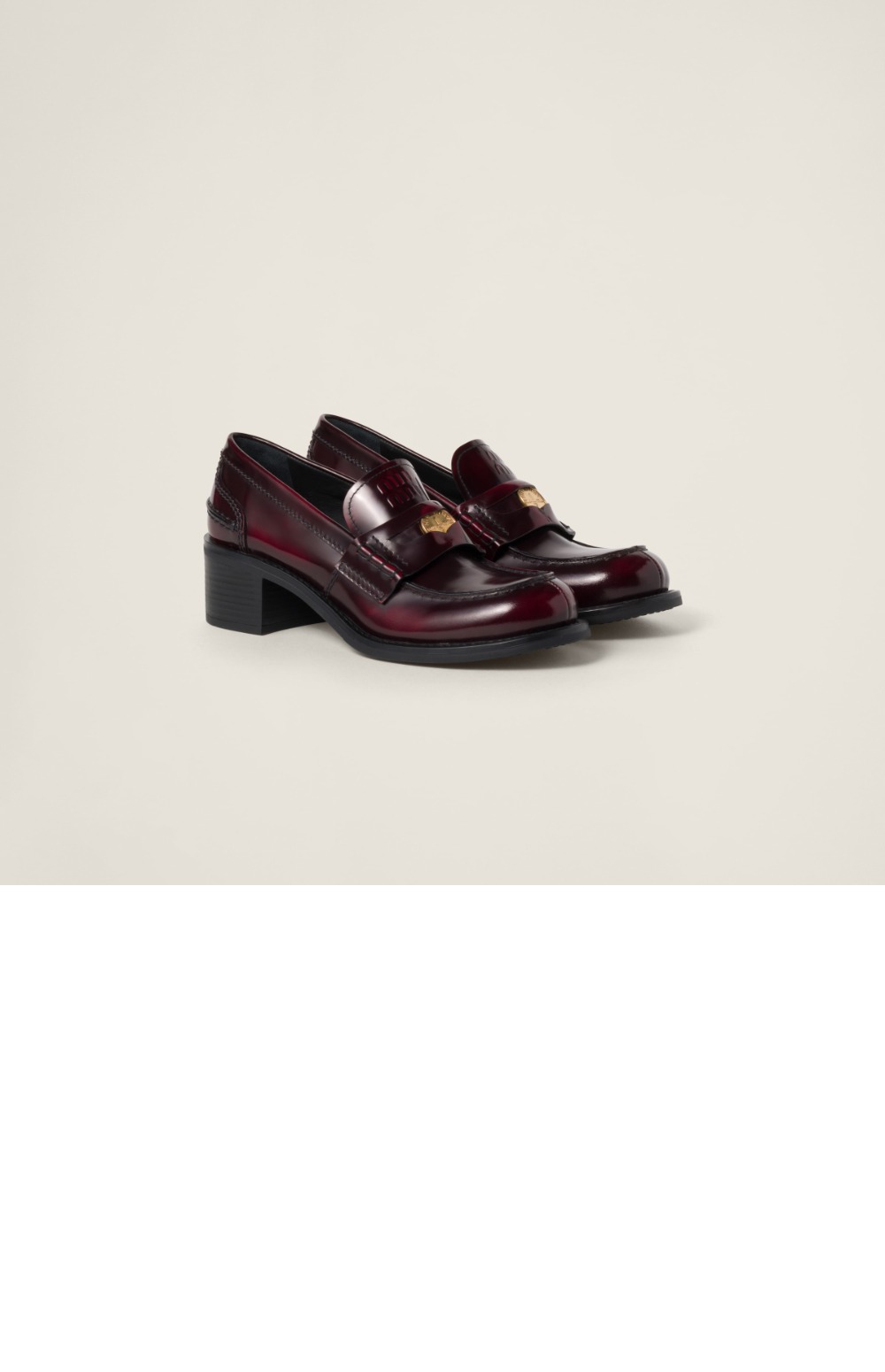 브러쉬드 가죽 로퍼 5D276E > Loafers and lace-ups - 로퍼 및 레이스업