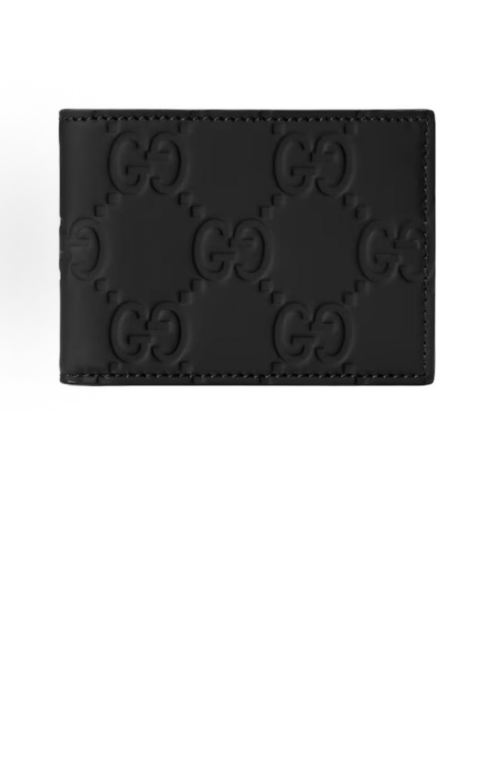 더블 G 로고 플랩 접이식 러버 지갑 780403 > GG Emblem - GG 로고
