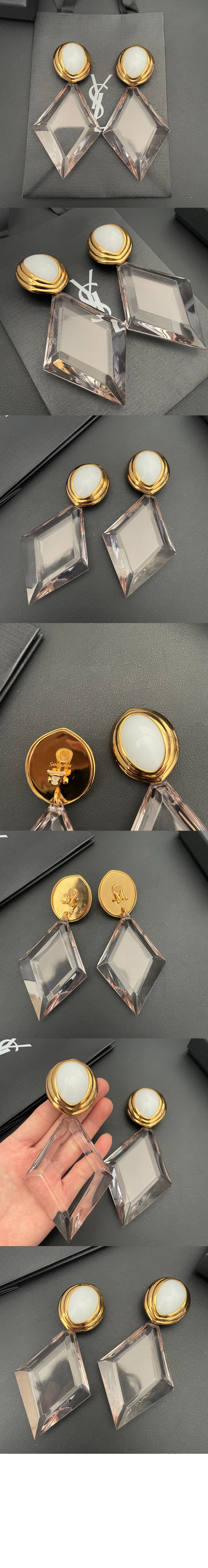 황동 수지 귀걸이 804758 > 생로랑