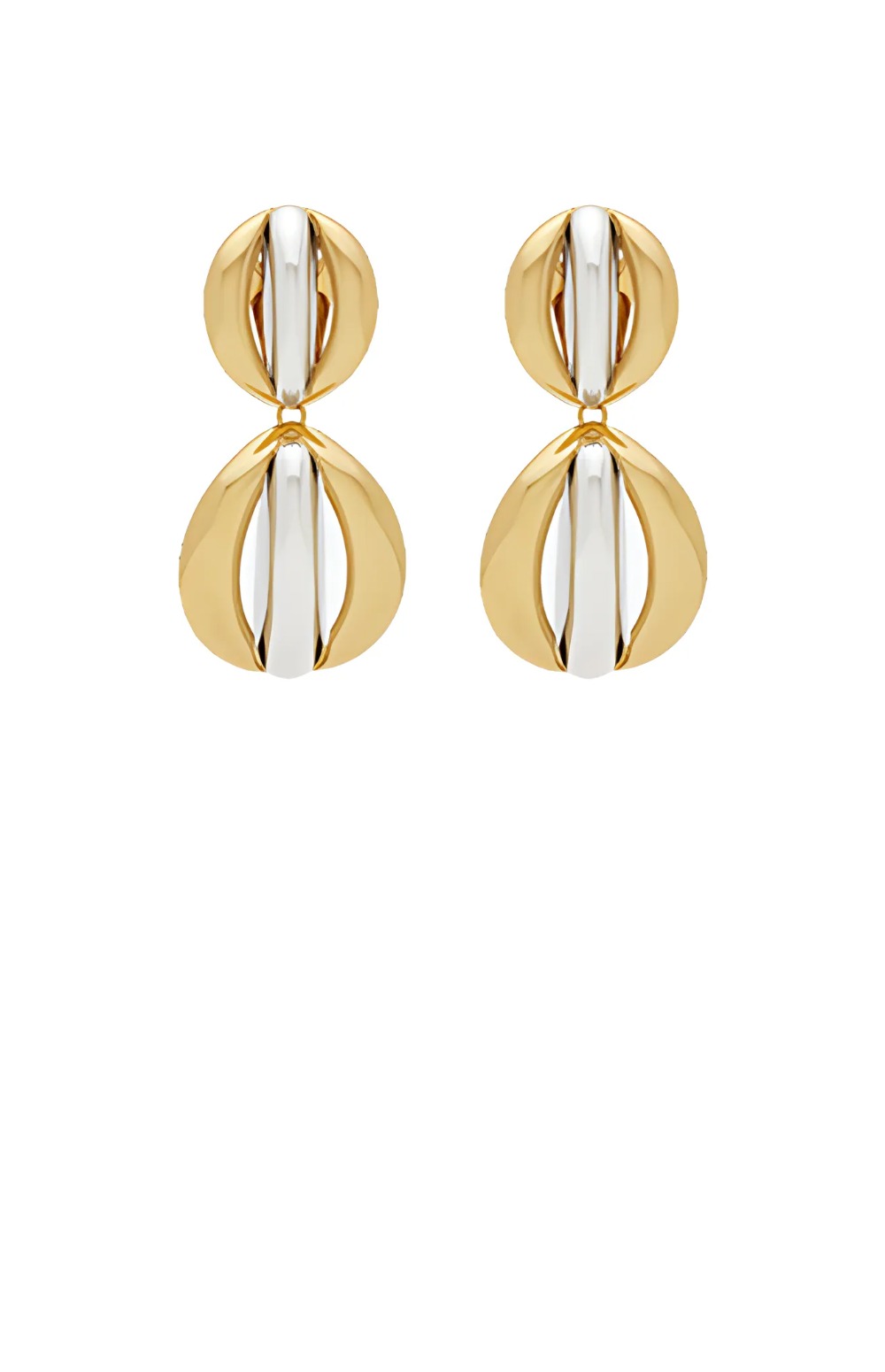 메탈 소재의 CASSANDRE 듀오 링 크 774623 > 생로랑