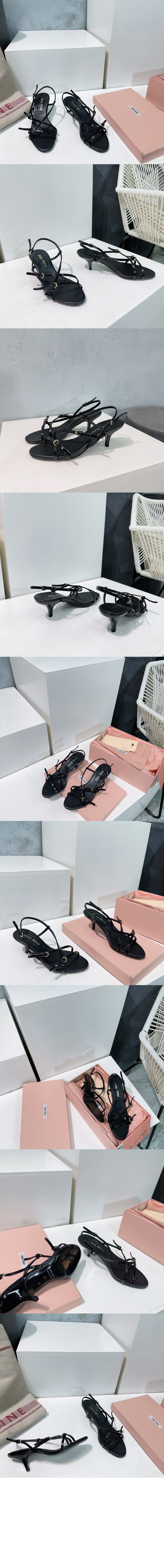 에나멜 가죽 버클 샌들 5X342E > Pumps - 펌프스