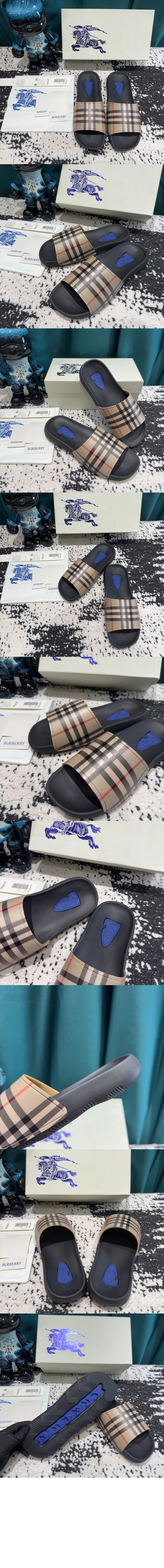 체크 슬라이드 80570371 > Sandal Slippers - 샌들 슬리퍼