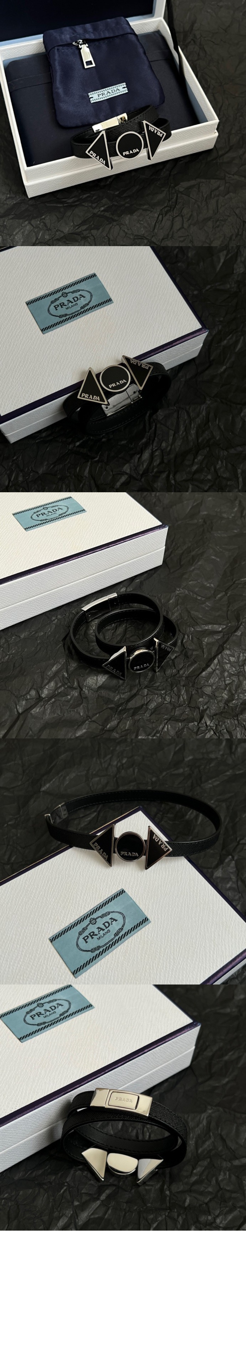 Saffiano 가죽 팔찌 2IB363 > 프라다