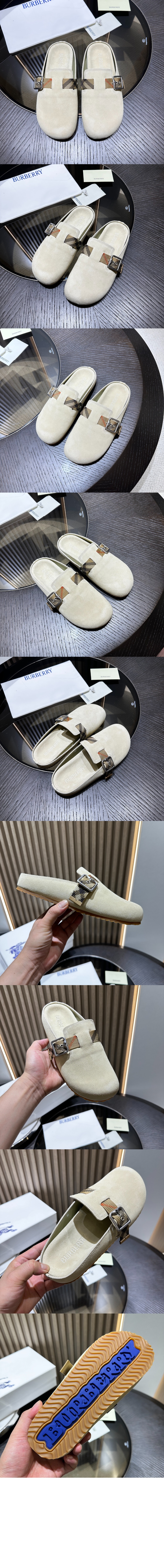 스웨이드 어친 클로그 81133021 > Sandal Slippers - 샌들 슬리퍼