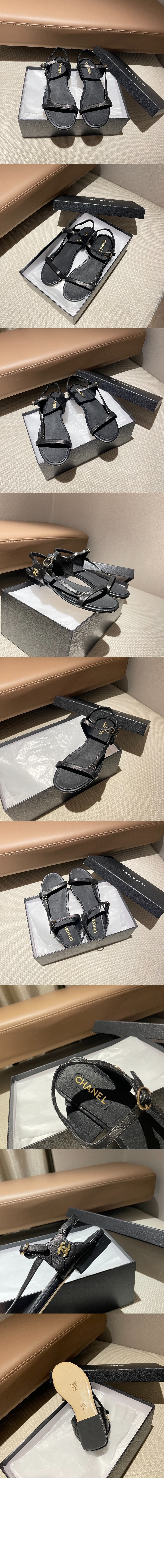 CC로고 스트랩 샌들 G46422 > Sandal Slippers - 샌들 슬리퍼