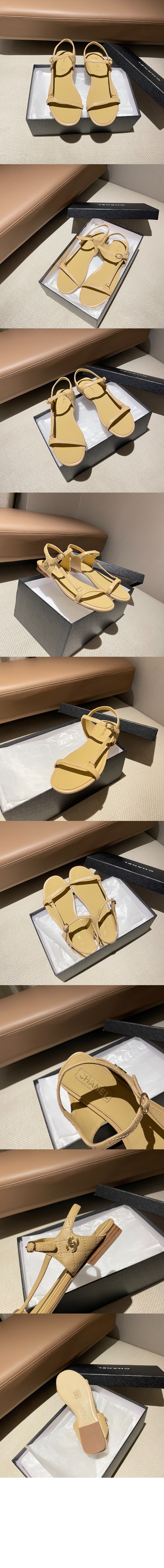 CC로고 스트랩 샌들 G46422 > Sandal Slippers - 샌들 슬리퍼