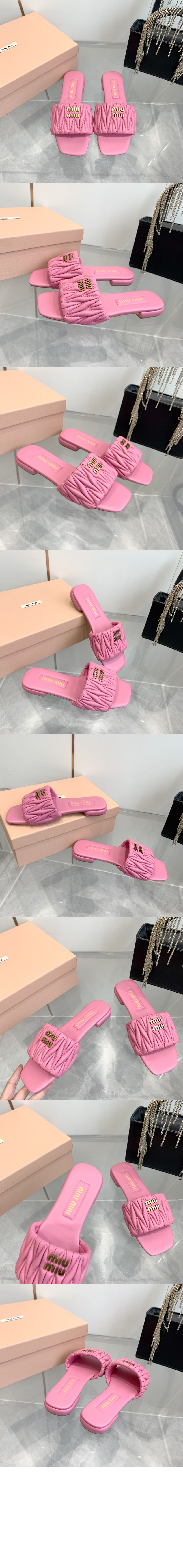 마테라쎄 나파 가죽 슬라이드 5XX605 > Sandal Slippers - 샌들 슬리퍼