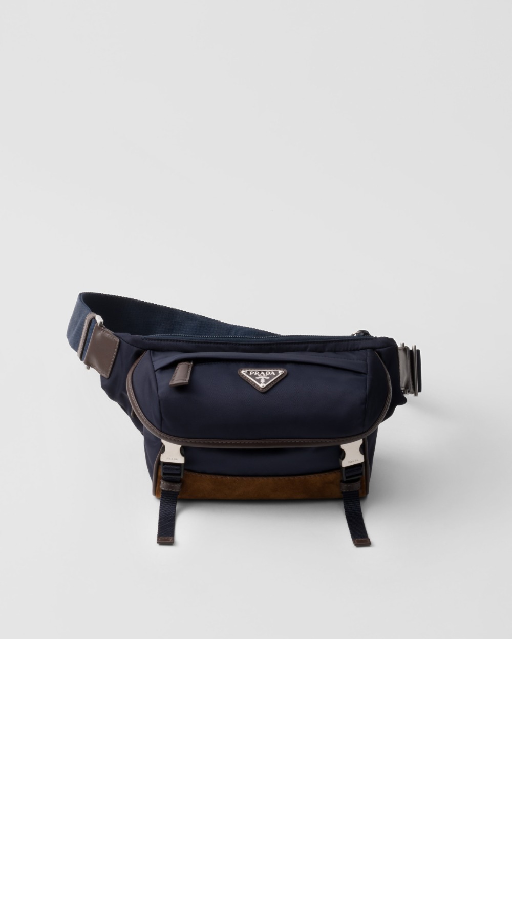 스몰 리나일론 및 가죽 숄더백 2VH171 > Re-Nylon - 레나일론