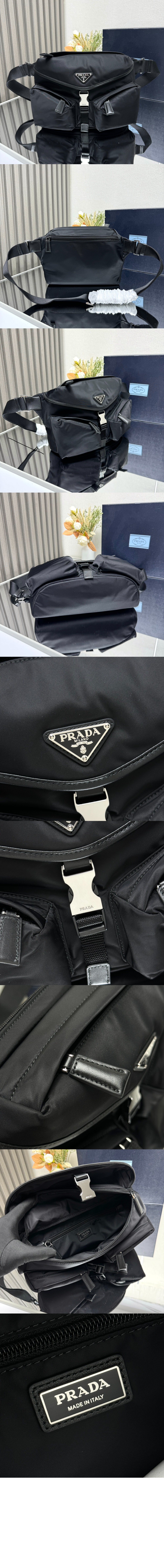 리나일론 및 가죽 숄더백 2VH175 > Re-Nylon - 레나일론