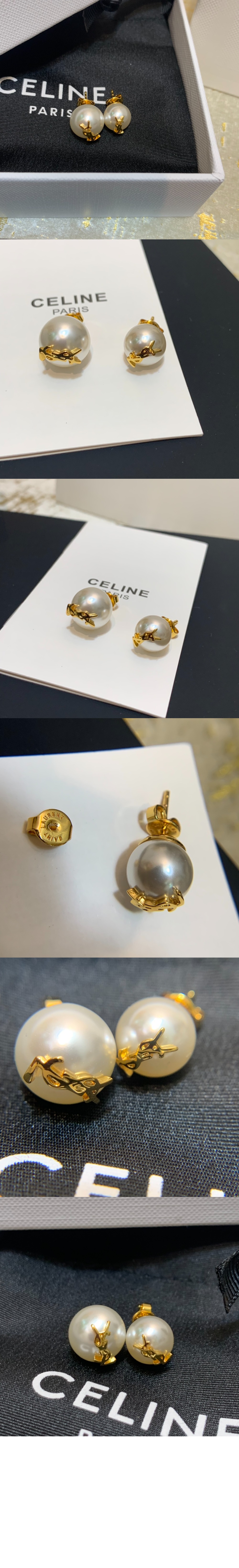 스몰 및 라지 펄 이어링 691563 > 생로랑