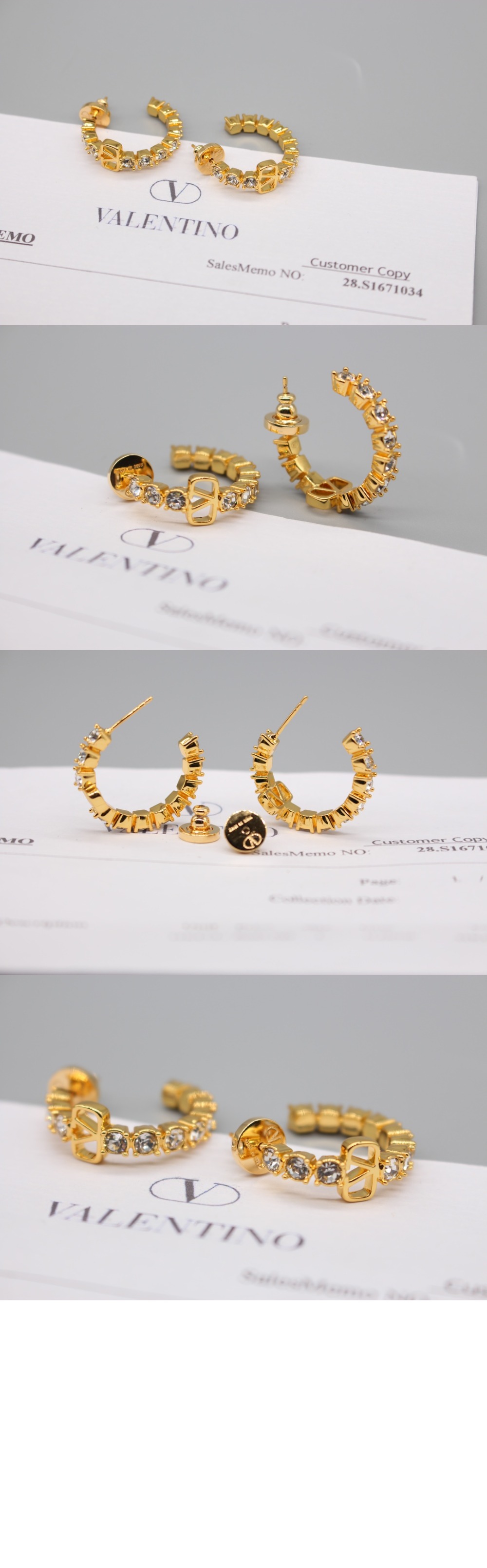 크리스털 이어링 > 발렌티노