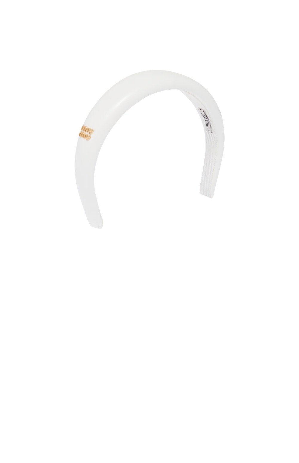 페이턴트 가죽 헤드밴드5IH025 > 미우미우