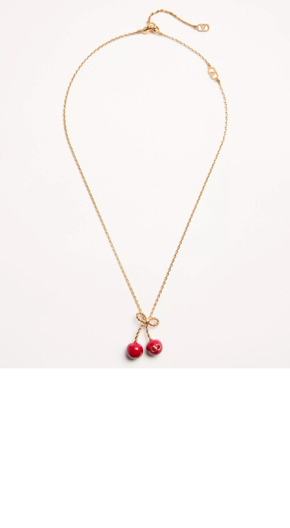 체리픽 메탈 & 에나멜 네크리스 6W0J0Z > 발렌티노