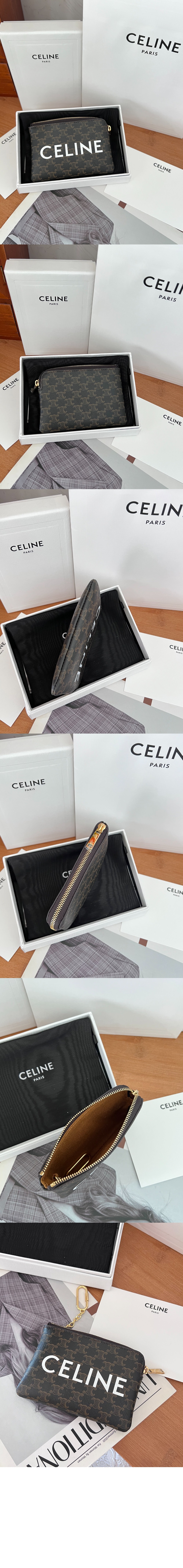 동전 지갑  프린트 트리옹프 캔버스 10C662 > Triomphe Coin Purse - 트리옹프 동전 지갑