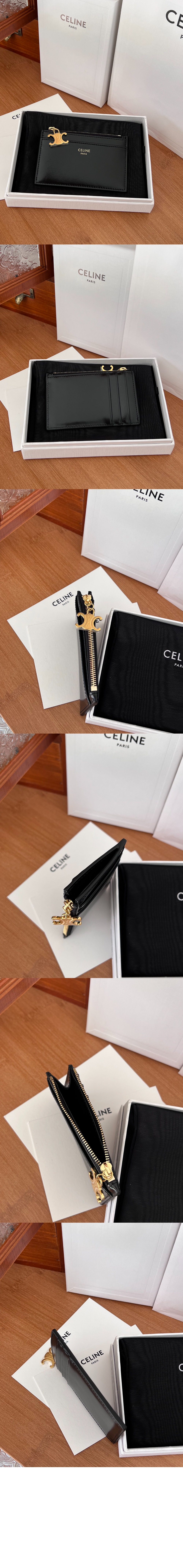 지퍼 카드 지갑 10M083 > Triomphe Card Holder - 트리옹프 카드지갑