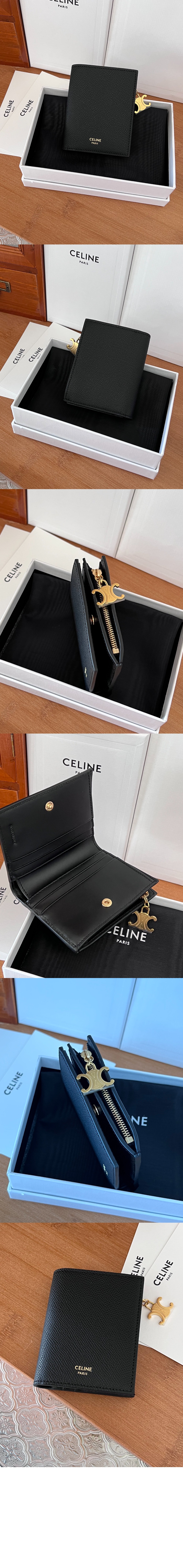 트리옹프 참 컴팩트 지갑 10M102 > Triomphe Coin Purse - 트리옹프 동전 지갑