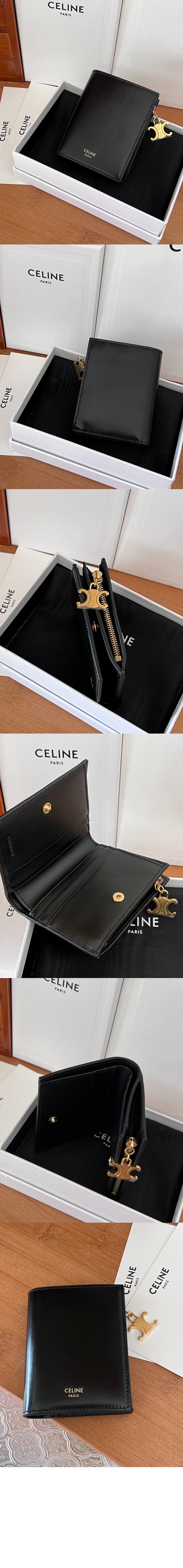 트리옹프 참 컴팩트 지갑 10M102 > Triomphe Coin Purse - 트리옹프 동전 지갑