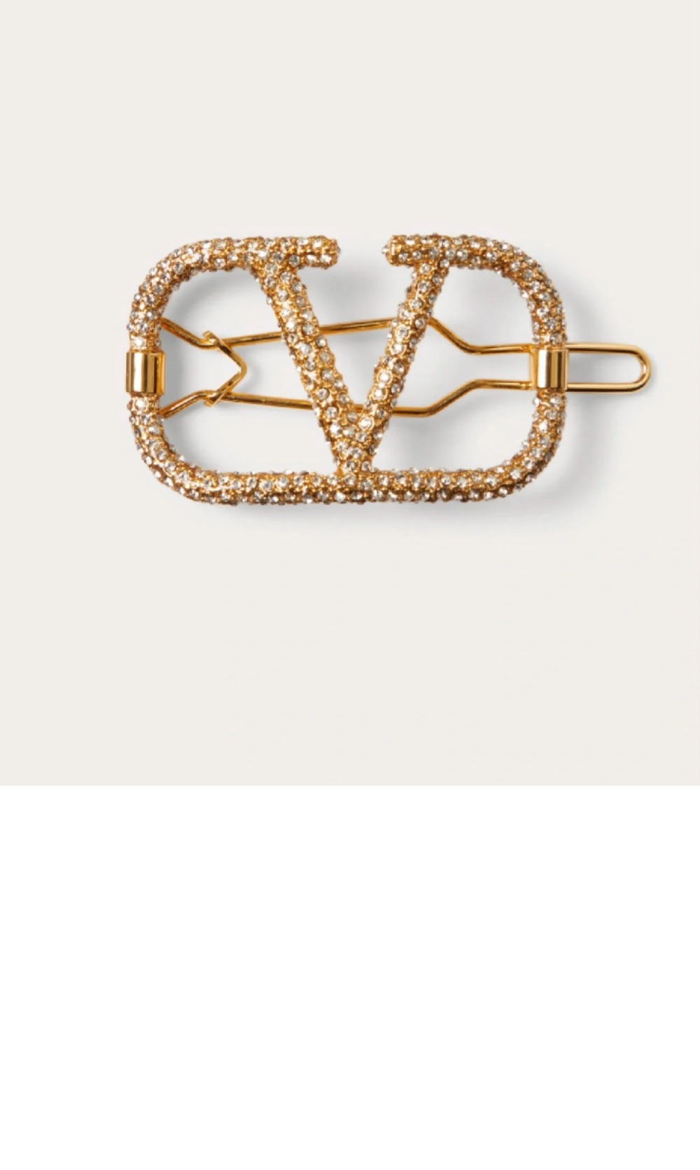 금속 헤어 클립 > 발렌티노