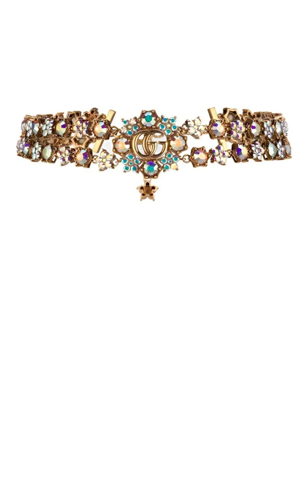 더블 G 플라워 크리스털 목걸이 753867 > Etc - 기타제품