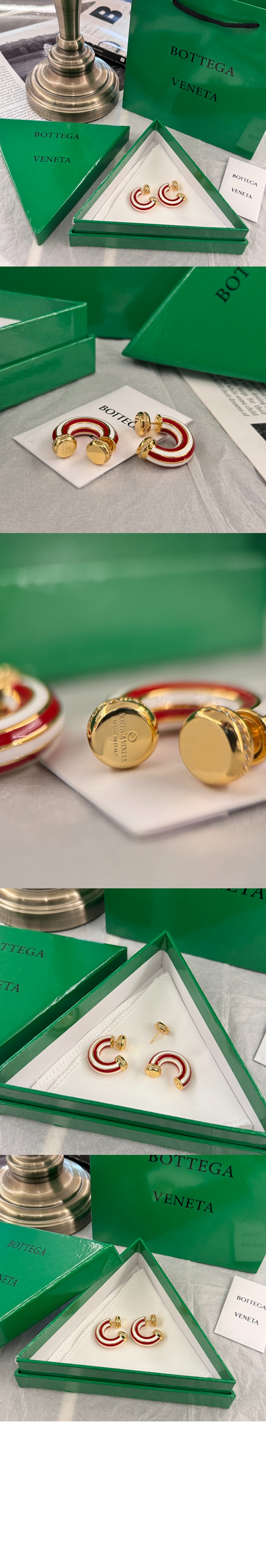 퍼즐 스트라이프  이어링 765208 > 보테가베네타