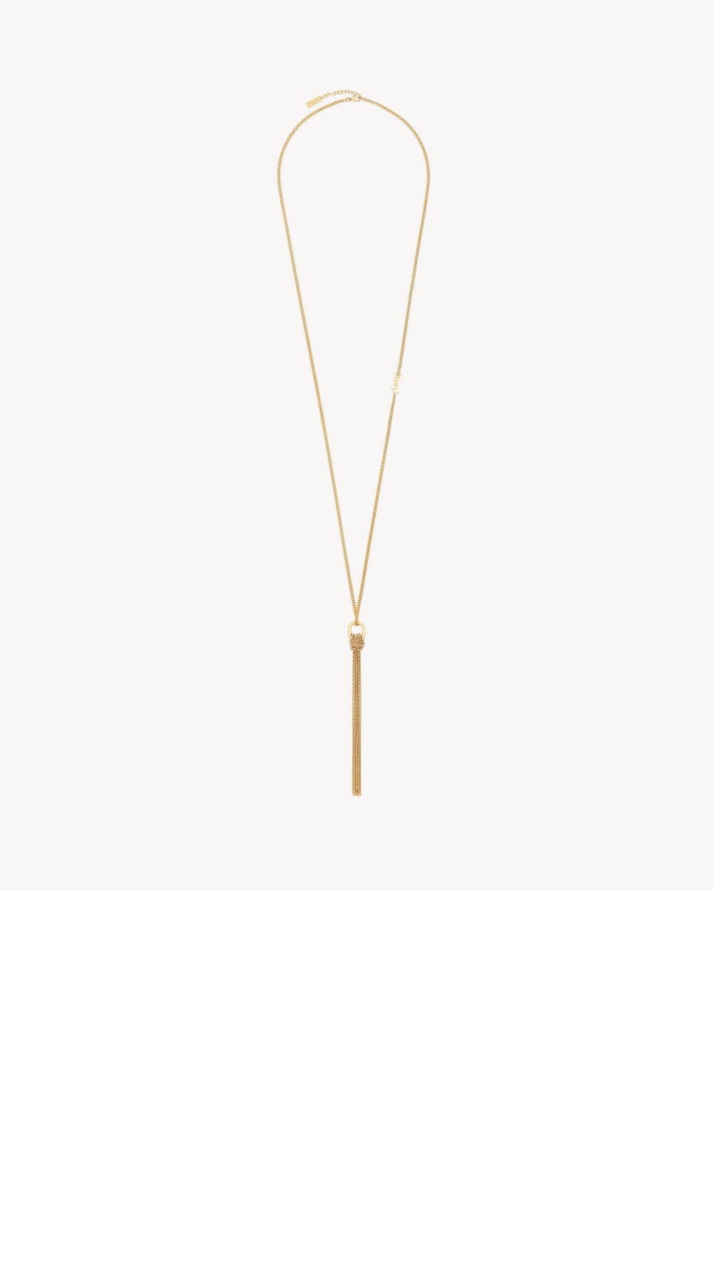 메탈 소재의 CASSANDRE 태슬 네크리스  803193 > 생로랑