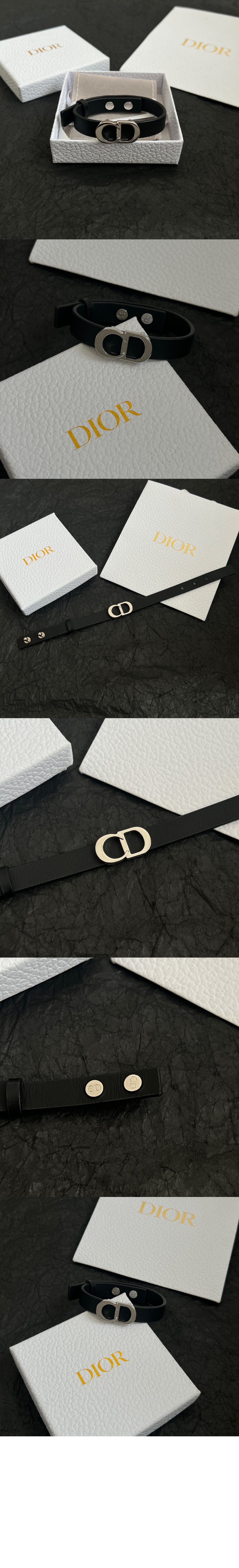 CD Icon 가죽 팔찌 B1723 > 디올