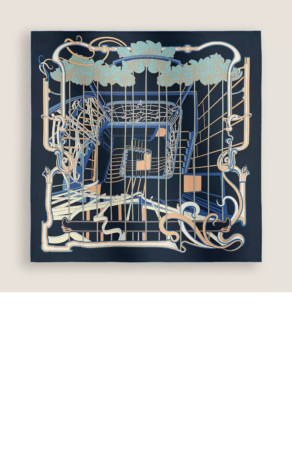 La Ligne Coup de Fouet 스카프 90 > 에르메스