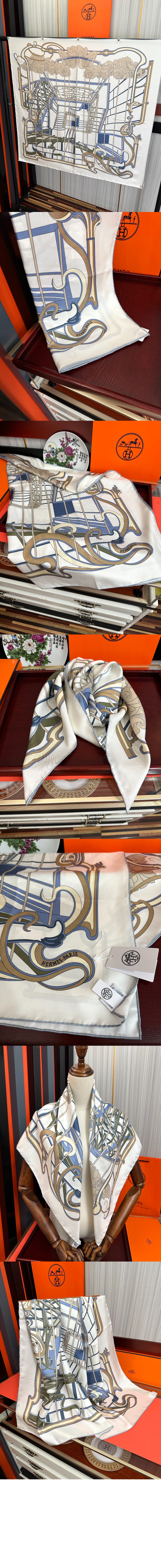 La Ligne Coup de Fouet 스카프 90 > 에르메스