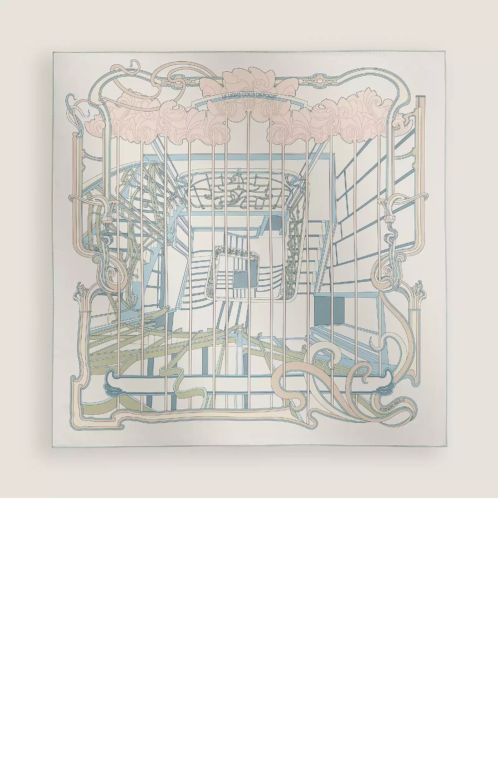 La Ligne Coup de Fouet 스카프 90 > 에르메스