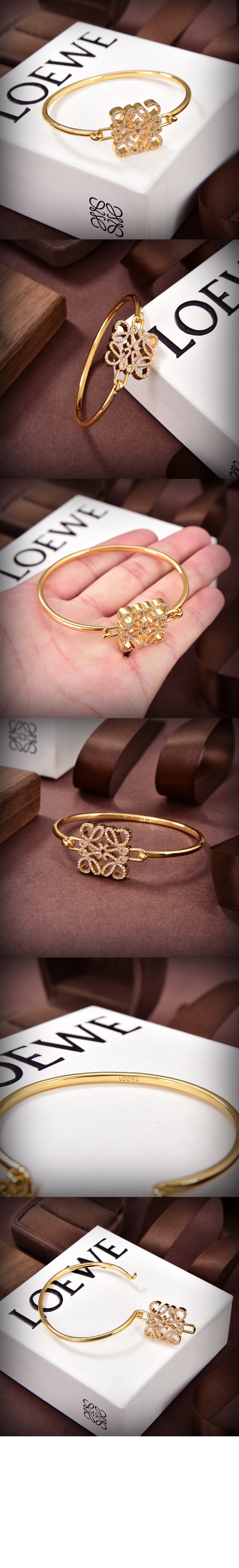 페이브 애너그램 오픈 브레이슬릿 > 로에베