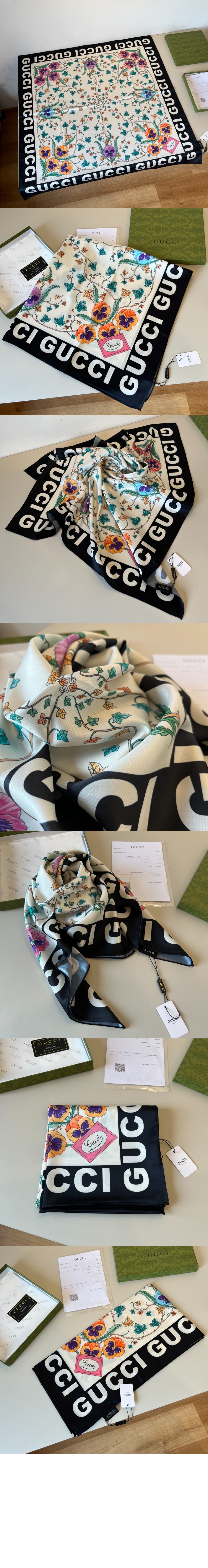 플라워 프린트 실크 스카프 743876 > Etc - 기타제품