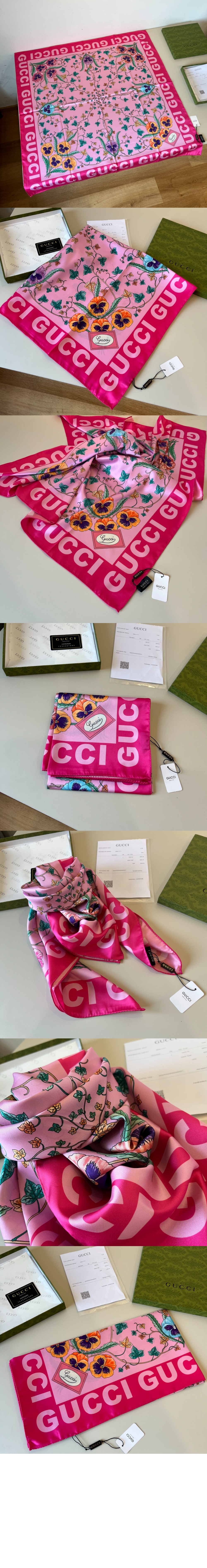 플로럴 프린트 실크 스카프 743876 > Etc - 기타제품