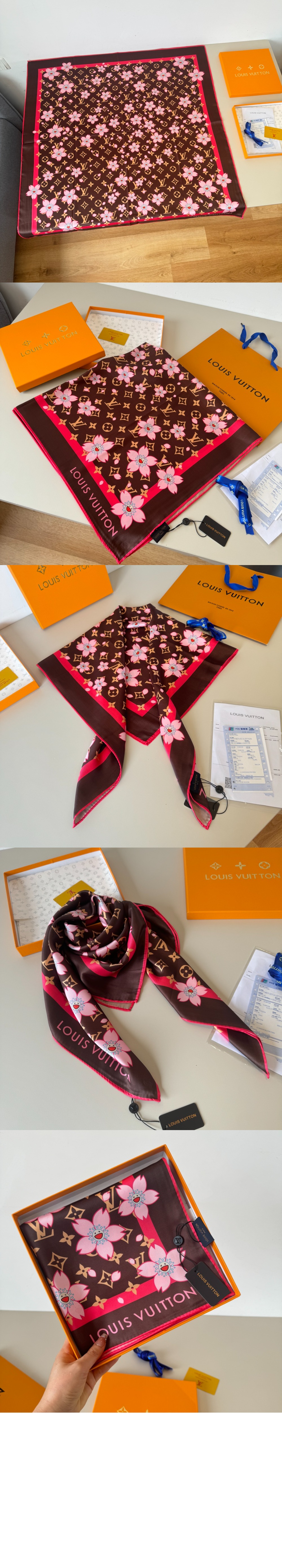 LV x TM 모노그램 체리 블라썸 스퀘어 90 M96102 > Etc - 기타제품