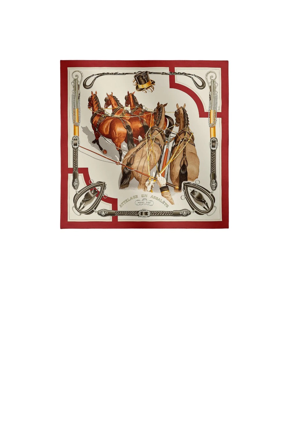 Attelage en Arbalete 포에버 스카프 90 > 에르메스