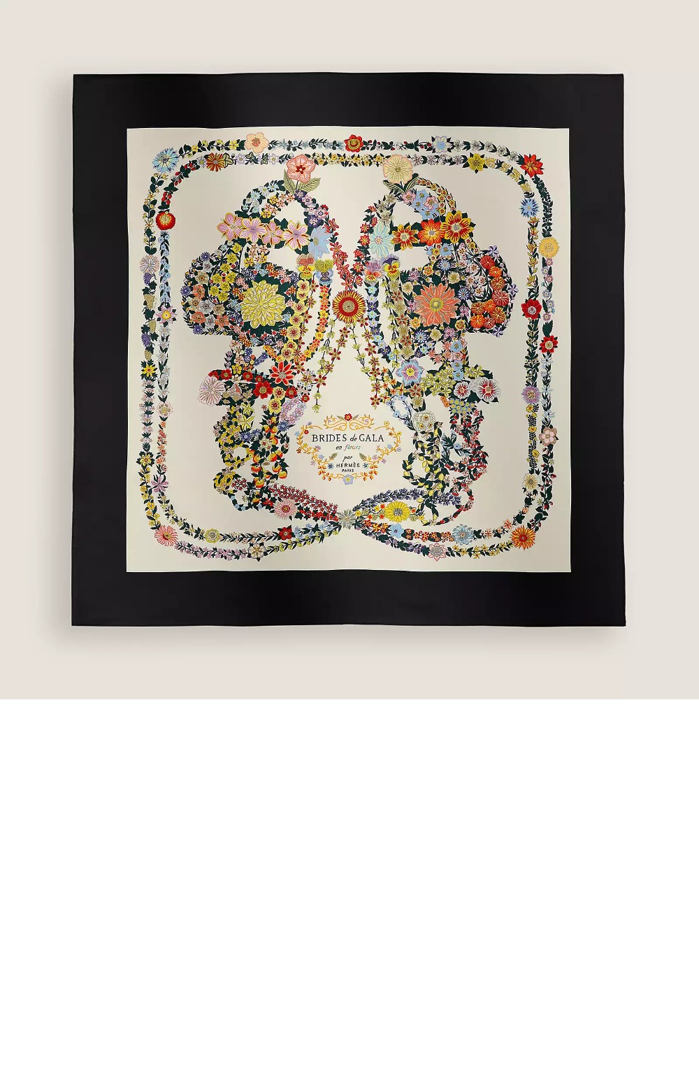 Brides de Gala en Fleurs 스카프 90 > 에르메스