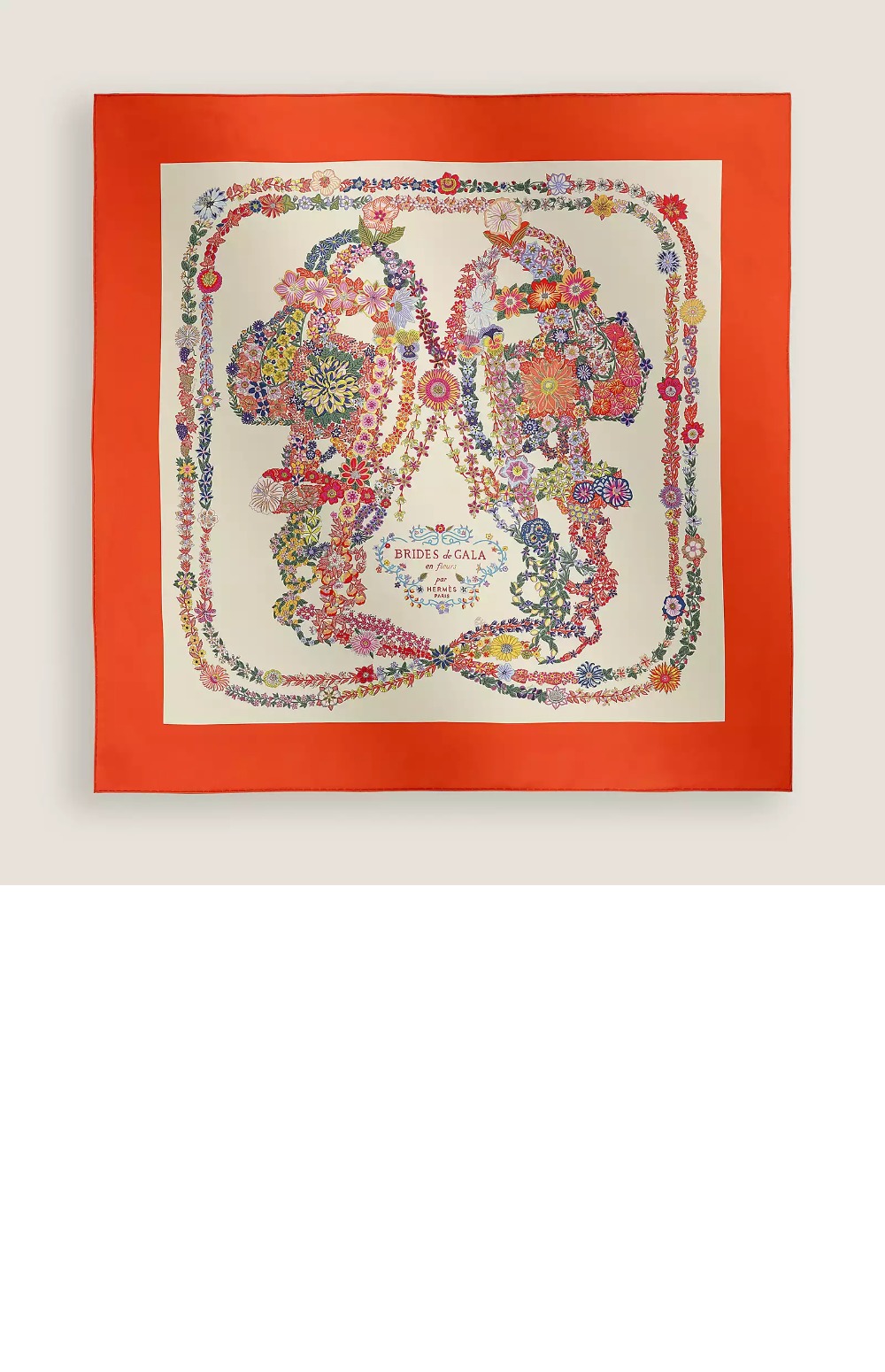 Brides de Gala en Fleurs 스카프 90 > 에르메스