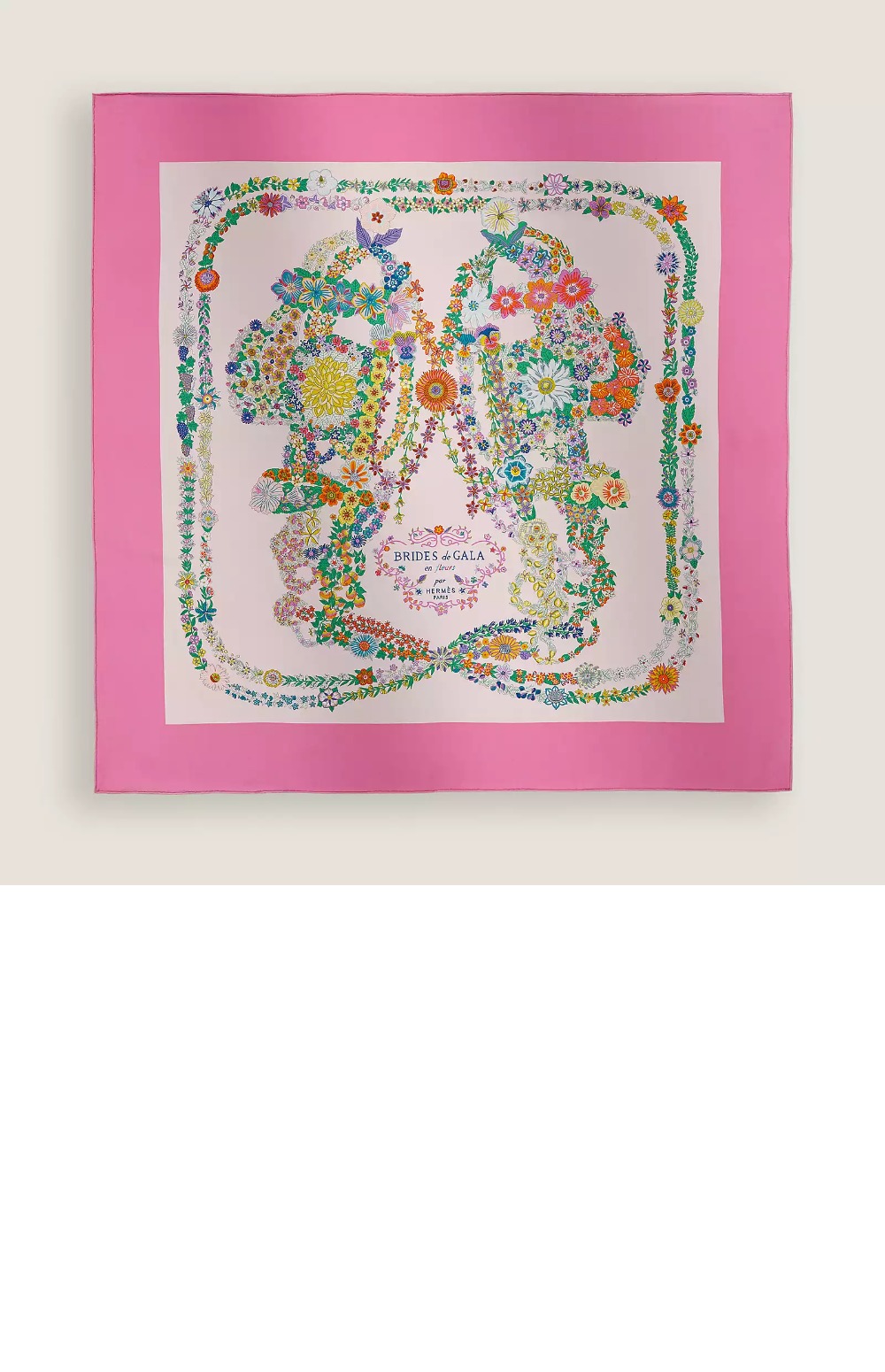 Brides de Gala en Fleurs 스카프 90 > 에르메스