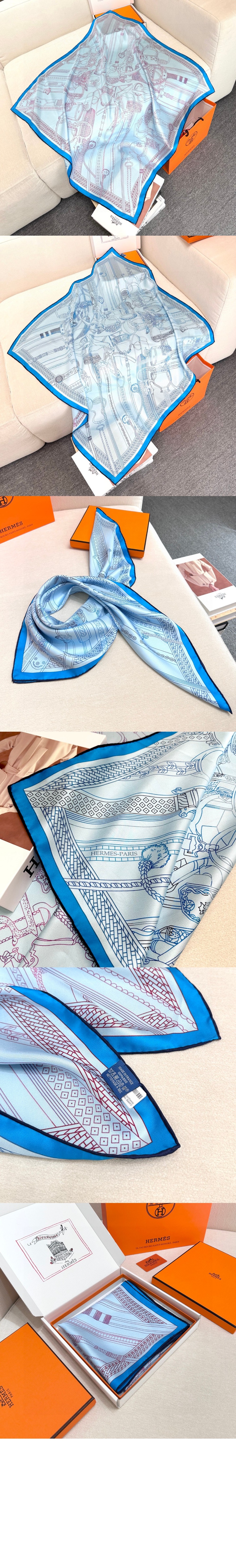 Concours d'Etriers wash 스카프 90 > 에르메스