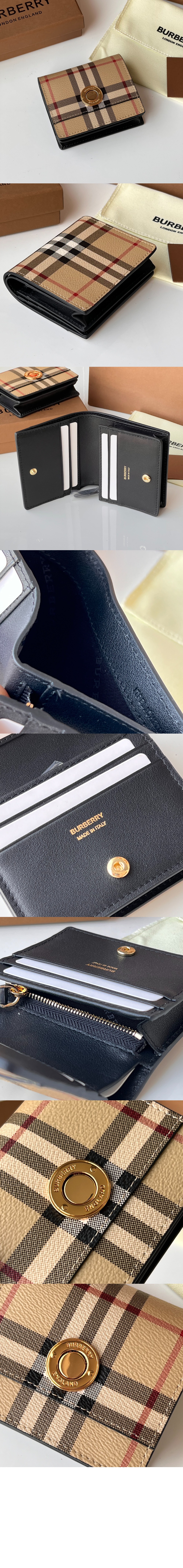 스몰 체크 반지갑 80704171 > Vintage Check Wallet - 빈티지 체크 지갑