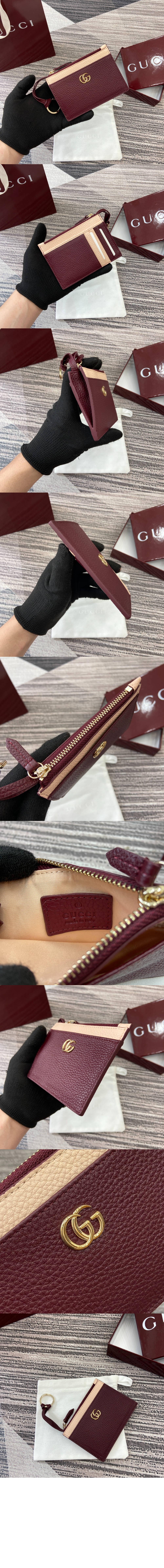 GG 마몽 지퍼 키 파우치 837966 > GG Marmont - GG 마몽