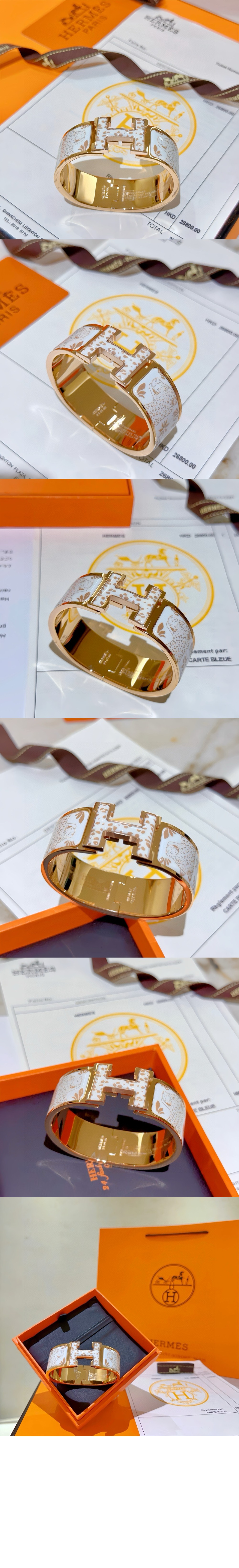 Clic Clac H Les Leopards 팔찌 > 에르메스