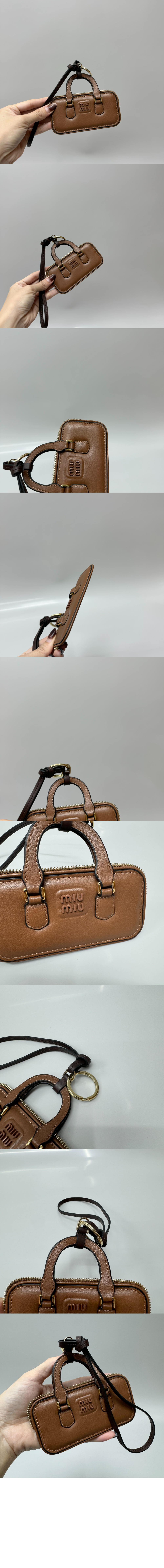 아르카디 가죽 트릭 5TL356 > 미우미우