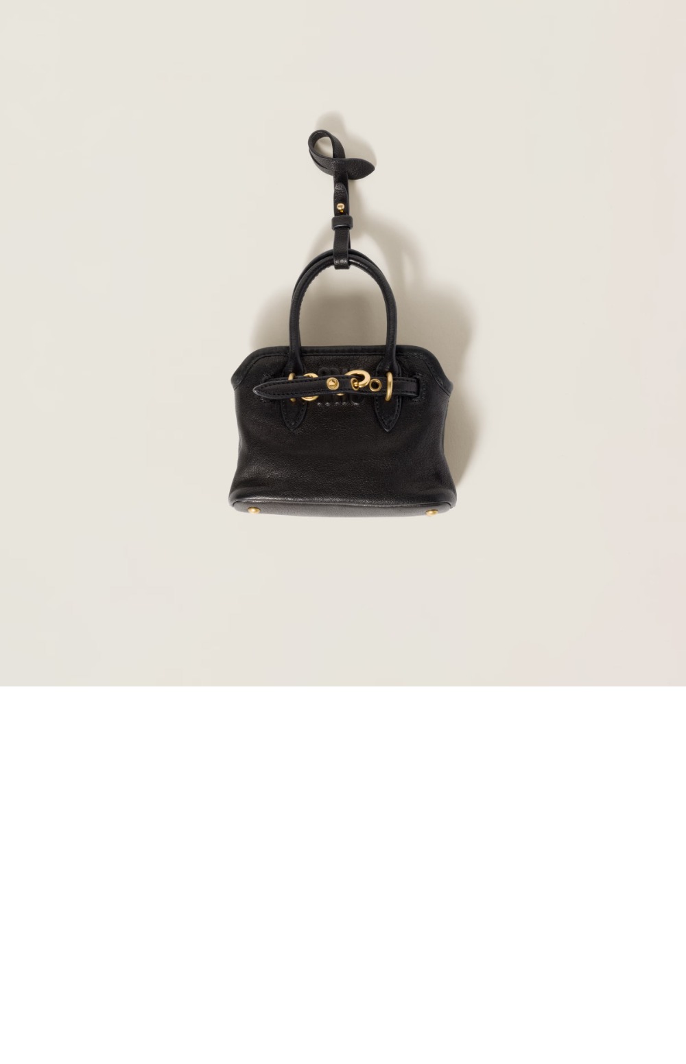 가죽 트릭 블랙 5NR037 > 미우미우