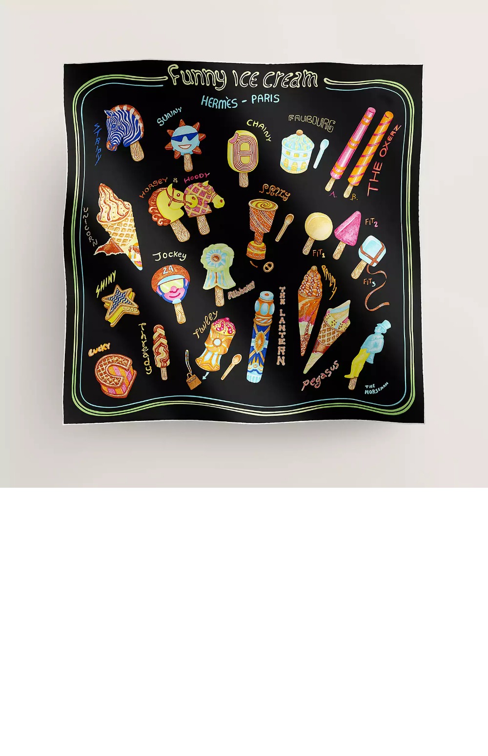Funny Ice Cream 스카프 90 > 에르메스