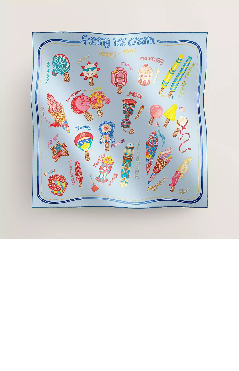 Funny Ice Cream 스카프 90 > 에르메스