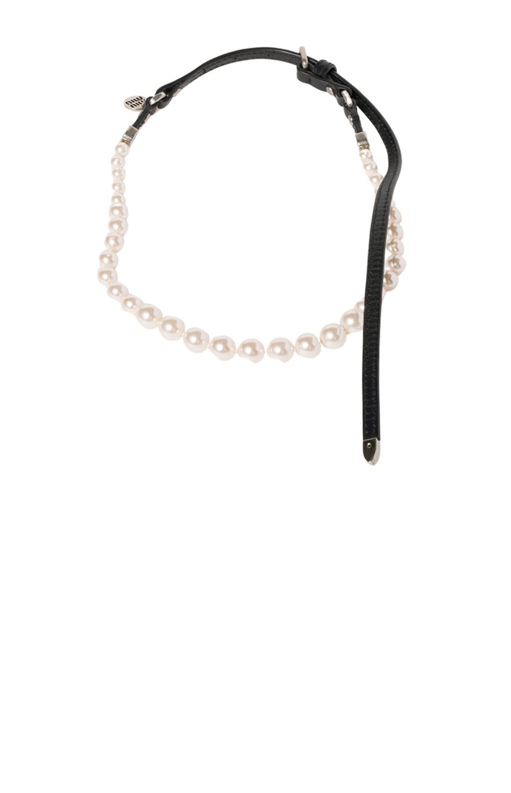 레더 앤 글라스 비즈 네클리스 5IC144 > 미우미우