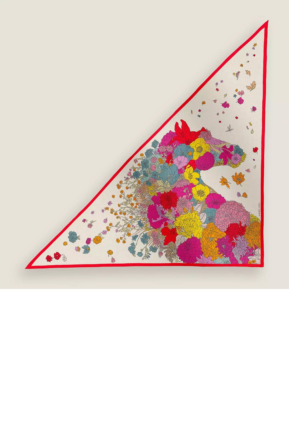 Gentle Floral Cloak 자이언트 트라이앵글 > 에르메스