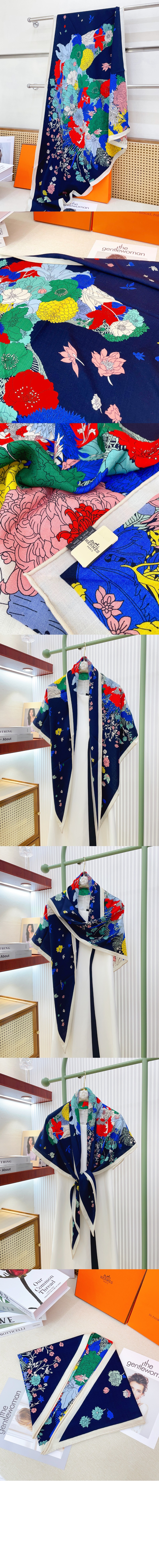 Gentle Floral Cloak 자이언트 트라이앵글 > 에르메스